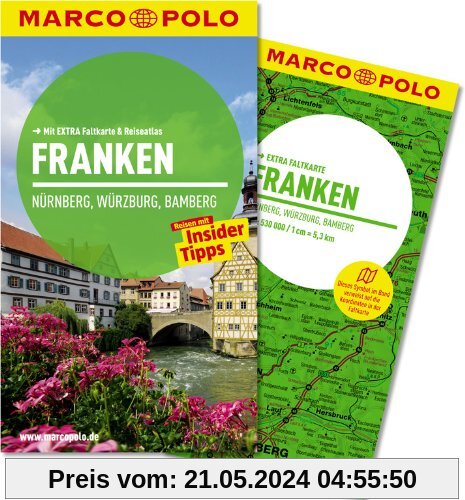 MARCO POLO Reiseführer Franken, Nürnberg, Würzburg, Bamberg: Mit EXTRA Faltkarte & Reiseatlas
